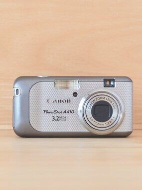 Canon PowerShot A410 3.2MP Compact Digital Camera 3.2x Zoom Silver Tested
